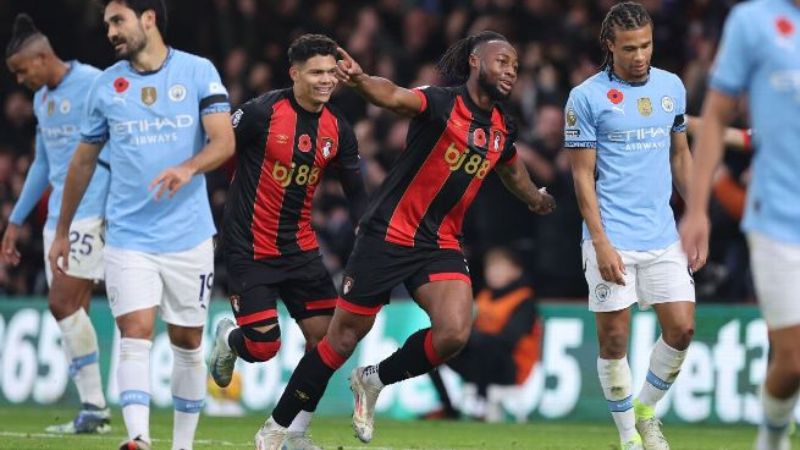 Bảng tỷ lệ kèo trận AFC Bournemouth vs Manchester City